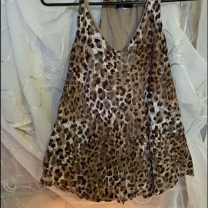 Cheetah print tank top